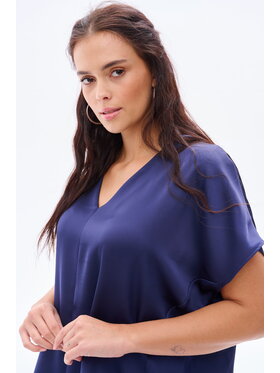 blue shadow blue shadow Bluzka Cygaro Granatowy Regular Fit