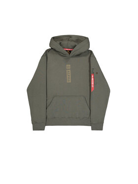 Alpha Industries Alpha Industries Bluza Alpha Puff Print Hoodie Zielony Regular Fit