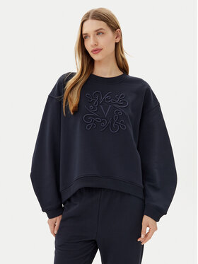 ViCOLO ViCOLO Bluza RD0178 Granatowy Reglan Fit