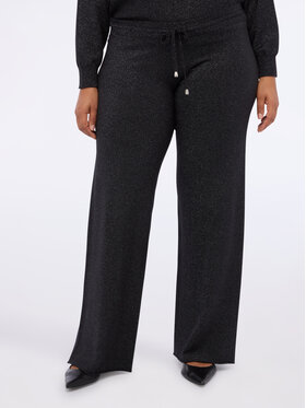 Fiorella Rubino Fiorella Rubino Pantaloni di tessuto P601E000060N033 Nero Regular Fit