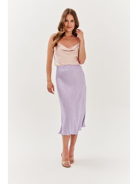 NAOKO NAOKO Spódnica midi Butterfly Blush Fioletowy Regular Fit