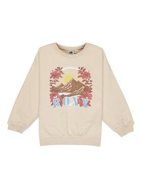 Roxy Roxy Суитшърт Morning Hike Brushed ERGFT04027 Бежов Regular Fit