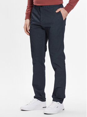Sisley Sisley Chino kalhoty 4JLESF023 Tmavomodrá Slim Fit