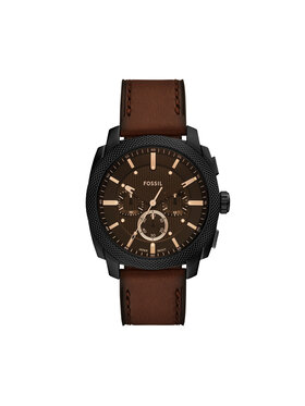 Fossil Fossil Zegarek Machine Chronograph FS6101 Brązowy