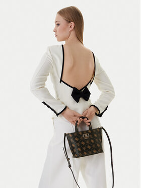 Guess Guess Kabelka Emelie Logo Mini HWGP99 28750 Hnedá