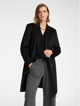Elena Mirò Elena Mirò Płaszcz zimowy 8144P000054N033 Czarny Regular Fit
