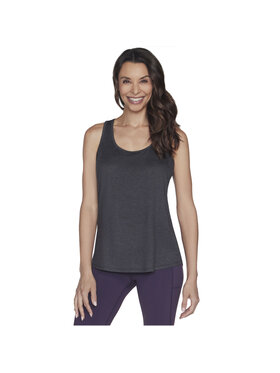 Skechers Skechers T-Shirt Skechers Go Dri Swift Tank Szary Regular Fit