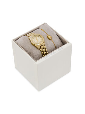 Michael Kors Michael Kors Zestaw zegarek i bransoletka Lexington Set MK4992SET Złoty