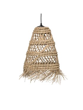 MIAhome MIAhome Lampa wisząca pleciona ze słomy LAHYS, Ø 28 cm Beżowy