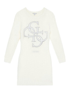 Guess Guess Džemper haljina J5BK08 Z0720 Écru Regular Fit
