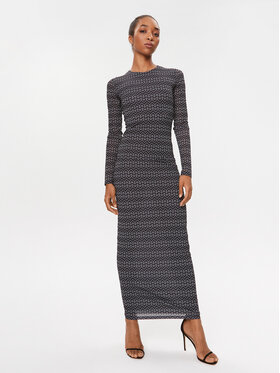 Patrizia Pepe Patrizia Pepe Hétköznapi ruha 2A2655/J152 XZ01 Fekete Slim Fit