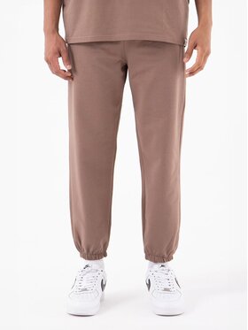 Machinist Machinist Spodnie dresowe Spodnie Dresowe Jogger Męskie Brązowe Machinist Regular Basic L Brązowy Regular Fit