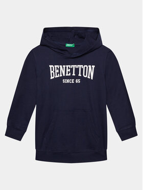 United Colors Of Benetton United Colors Of Benetton Pulóver 3BC1C203H Sötétkék Regular Fit