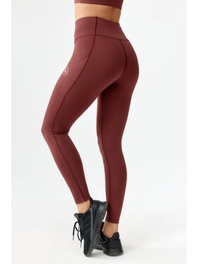 ROUGH RADICAL ROUGH RADICAL Legginsy HAMPTONS LONG Bordowy Slim Fit