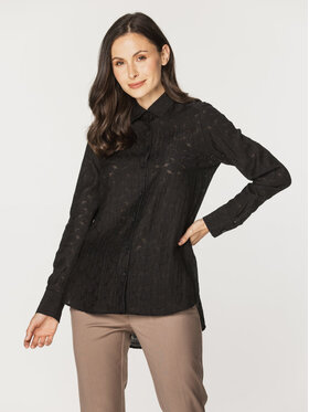 Willsoor Willsoor Koszula 61372 Czarny Oversize