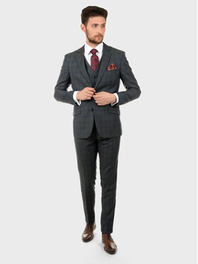 Evenemen Evenemen Garnitur WILLIAM Zielony Slim Fit