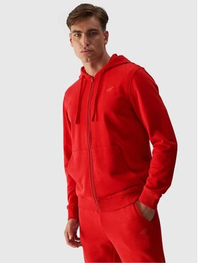 4F 4F Bluza 4FWMM00TSWSM1466 Pomarańczowy Regular Fit