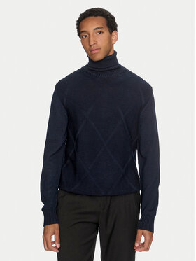 Paul&Shark Paul&Shark Bluză cu gât 14311078 Bleumarin Regular Fit