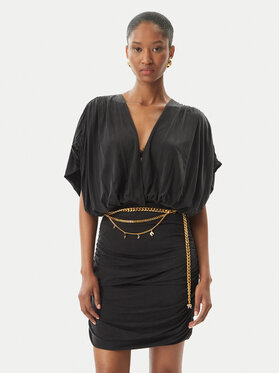 Elisabetta Franchi Elisabetta Franchi Rochie cocktail AB-765-51E2 Negru Regular Fit