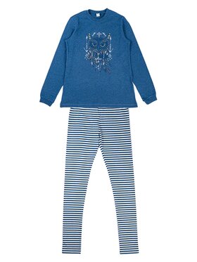 Kanz Kanz Piżama 1647006-8025 Niebieski Basic Fit