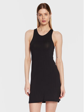 Calvin Klein Swimwear Calvin Klein Swimwear Plážové šaty KW0KW02145 Čierna Slim Fit