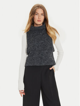 Eleh Eleh Vestă elegantă EM1011 Gri Regular Fit
