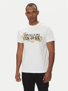 Versace Jeans Couture Versace Jeans Couture T-Shirt 78GAHC05 Weiß Regular Fit