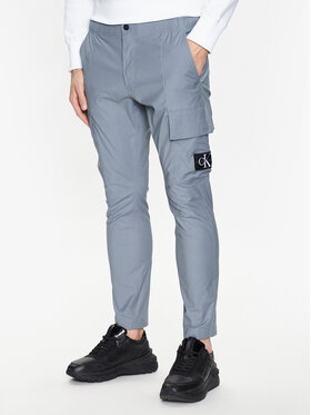 Calvin Klein Jeans Calvin Klein Jeans Medžiaginės kelnės J30J322922 Pilka Regular Fit