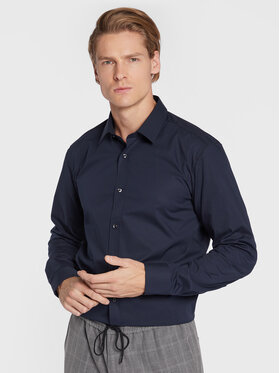 HUGO Hugo Marškiniai Elisha02 50479396 Tamsiai mėlyna Extra Slim Fit