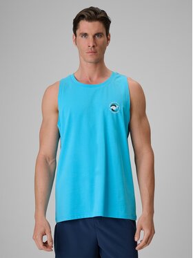 4F 4F Tank top 4FRSS26TSLEM366-33S Niebieski Regular Fit