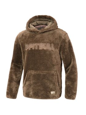 PITBULL PITBULL Bluza Bluza męska z kapturem Aragon XXL Brązowy Regular Fit
