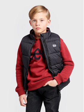 Lee Lee Kamizelka Lee Gilet LEE0036 Czarny Regular Fit