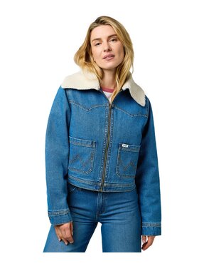Wrangler Wrangler Kurtka jeansowa 112370833 Niebieski Comfortable Fit