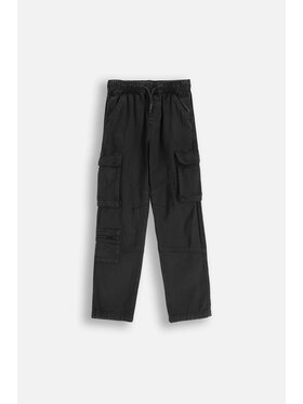 Coccodrillo Coccodrillo Kalhoty z materiálu ZC5119101CBJ-021 Černá Regular Fit