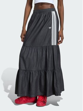 adidas adidas Spódnica jeansowa SUMMER GLOW Czarny Regular Fit