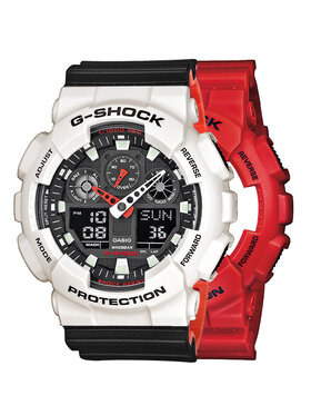 Casio Casio Zegarek SET GA-100B-4AER + BEZEL 10395292 + PASEK 10577142 Czarny