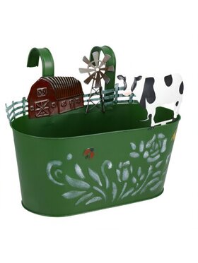 MIAhome MIAhome Kwietnik metalowy ze zwierzętami MUSEI Zielony