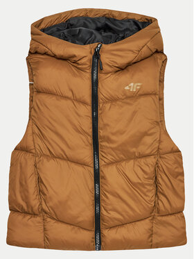 4F 4F Vestă 4FJWAW24TVJAM134 Maro Regular Fit