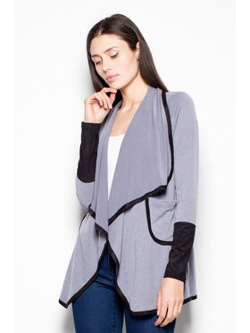 Venaton Venaton Sweter VT036 Szary Regular Fit