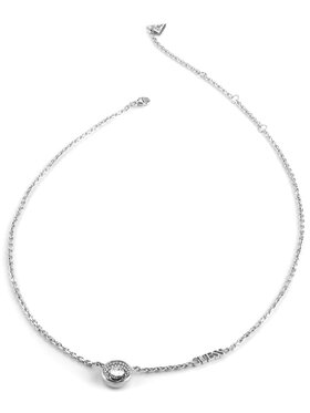 Guess Guess Naszyjnik JUBN03398JW-RH Srebrny