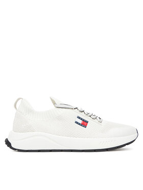 Tommy Jeans Tommy Jeans Sneakersy Tjm Runner Knitted EM0EM01580 Écru