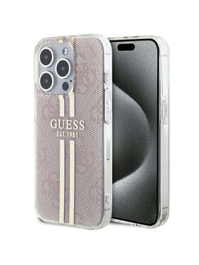 Guess Guess Etui na telefon Apple iPhone 15 Pro Różowy