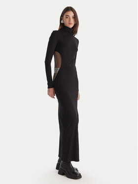 Patrizia Pepe Patrizia Pepe Φόρεμα βραδινό 2A2968 J338 Μαύρο Regular Fit