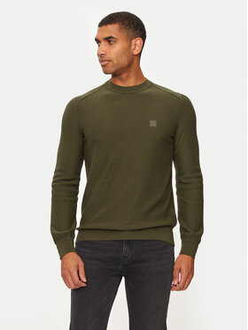 BOSS Boss Sweter Anion_S 50527584 Zielony Regular Fit