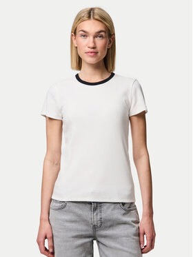 Pieces Pieces T-särk May 17154483 Valge Slim Fit