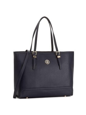 Tommy Hilfiger Tommy Hilfiger Borsetta Honey Med Tote AW0AW04547 Blu scuro