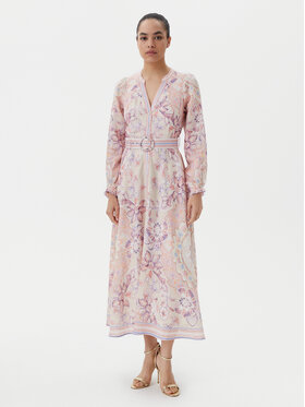 Hale Bob Hale Bob Sukienka letnia with linen 4ZCA612M Beżowy Regular Fit