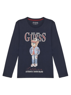 Guess Guess Блузка L5YI30 K8HM4 Cиній Regular Fit