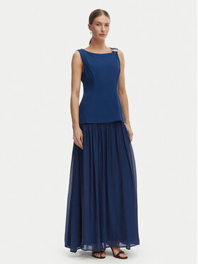 Rinascimento Rinascimento Vakarinė suknelė CFC0020281002 Mėlyna Slim Fit