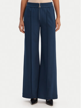 Patrizia Pepe Patrizia Pepe Kalhoty z materiálu 8P0813/A715 Modrá Wide Leg